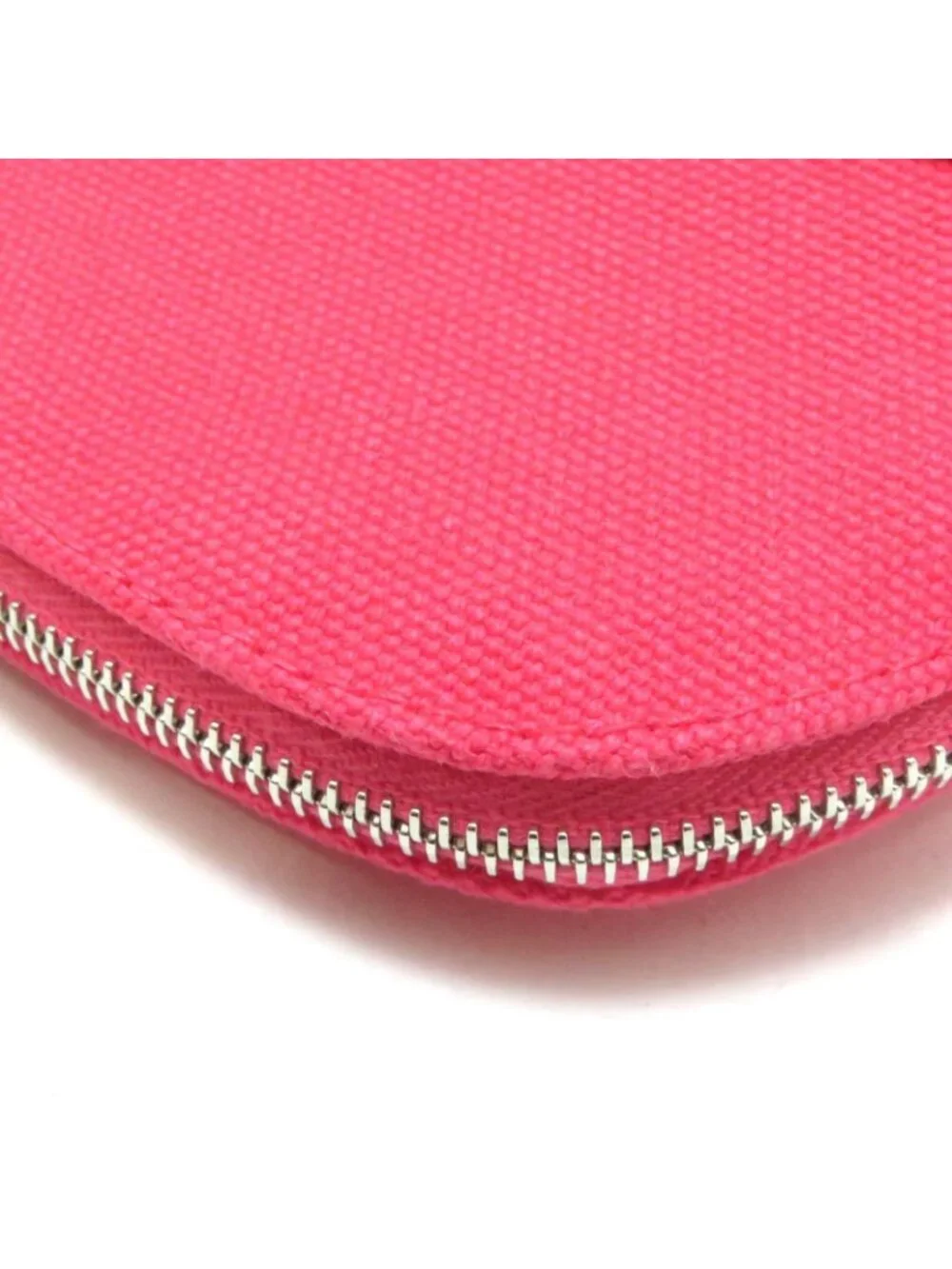 Hermes Bolide Pouch Mini Hibiscus Silver 06 Canvas
